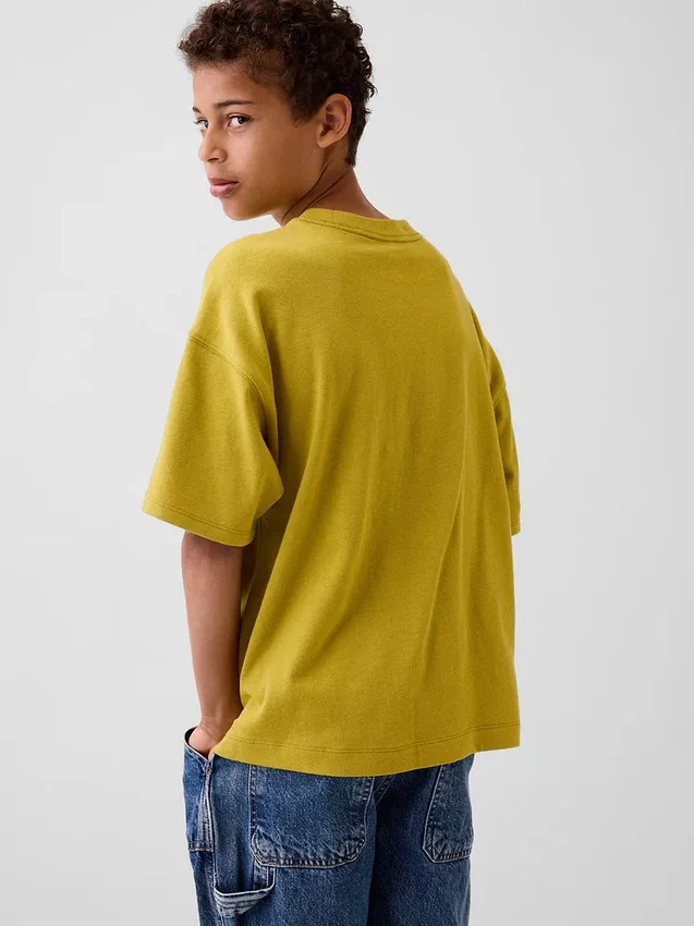 Dětské oversized tričko z těžké bavlny