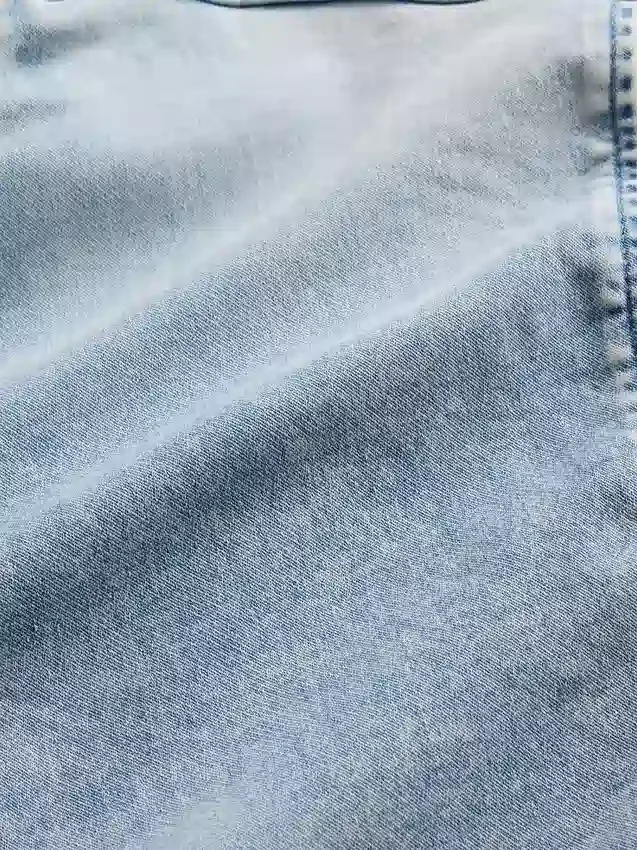 Dětská pletená džínová mikina s kapucí a zipem