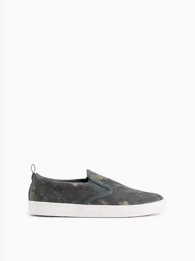 Dětské plátěné slip-on tenisky s kamuflážovým vzorem
