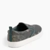 Dětské plátěné slip-on tenisky s kamuflážovým vzorem