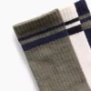 Dětské ponožky s kulatým lemem ve stylu „varsity“ (balení po 3 párech)