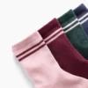 Dětské ponožky s pruhy ve stylu „Varsity“ (balení po 4 kusech)