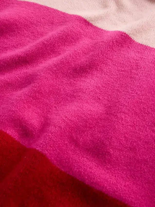 Dětský pruhovaný svetr typu tunika z materiálu CashSoft