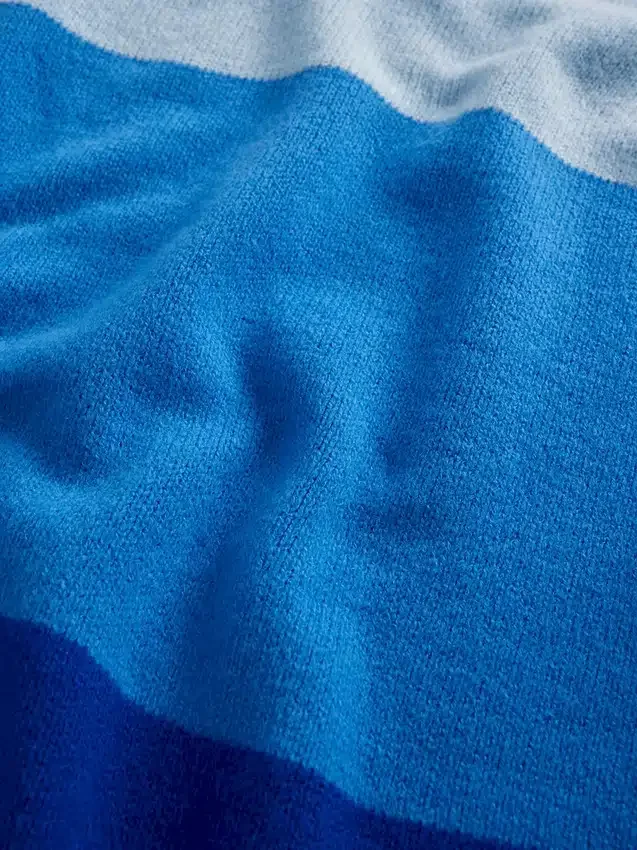 Dětský pruhovaný svetr typu tunika z materiálu CashSoft