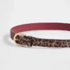Dětský pás s leopardím potiskem