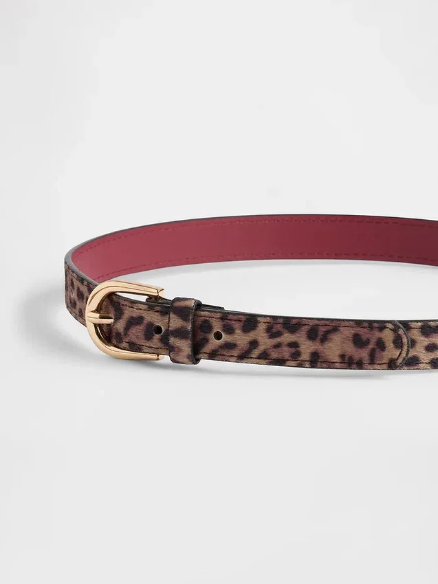 Dětský pás s leopardím potiskem