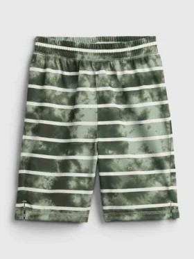 Dětské pyžamové šortky s pruhy v tie-dye stylu z recyklovaného materiálu