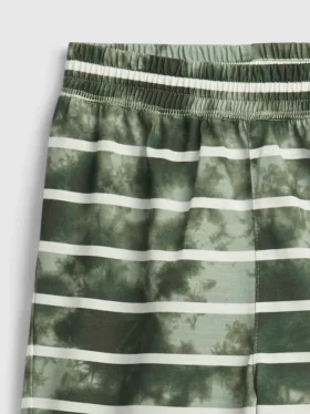 Dětské pyžamové šortky s pruhy v tie-dye stylu z recyklovaného materiálu
