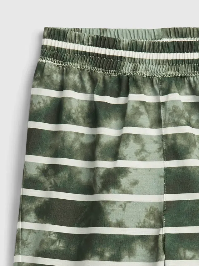 Dětské pyžamové šortky s pruhy v tie-dye stylu z recyklovaného materiálu