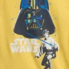 Dětská pyžamová souprava s krátkými šortky ze česané organické bavlny s motivem Star Wars