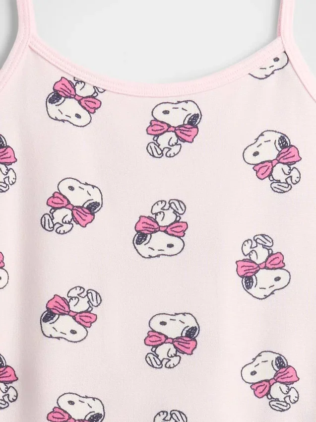Dětská pyžamová souprava s tílkem Snoopy z recyklovaného materiálu