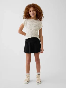 Dětská skort s přeloženým pasem
