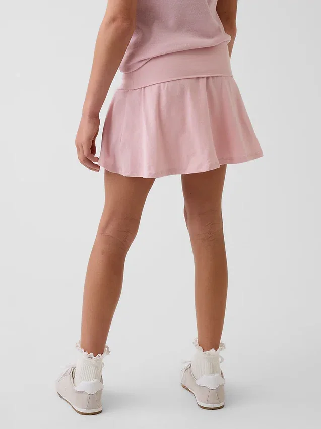Dětská skort s přeloženým pasem