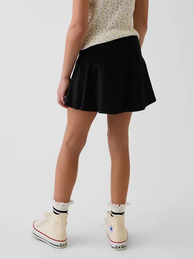 Dětská skort s přeloženým pasem