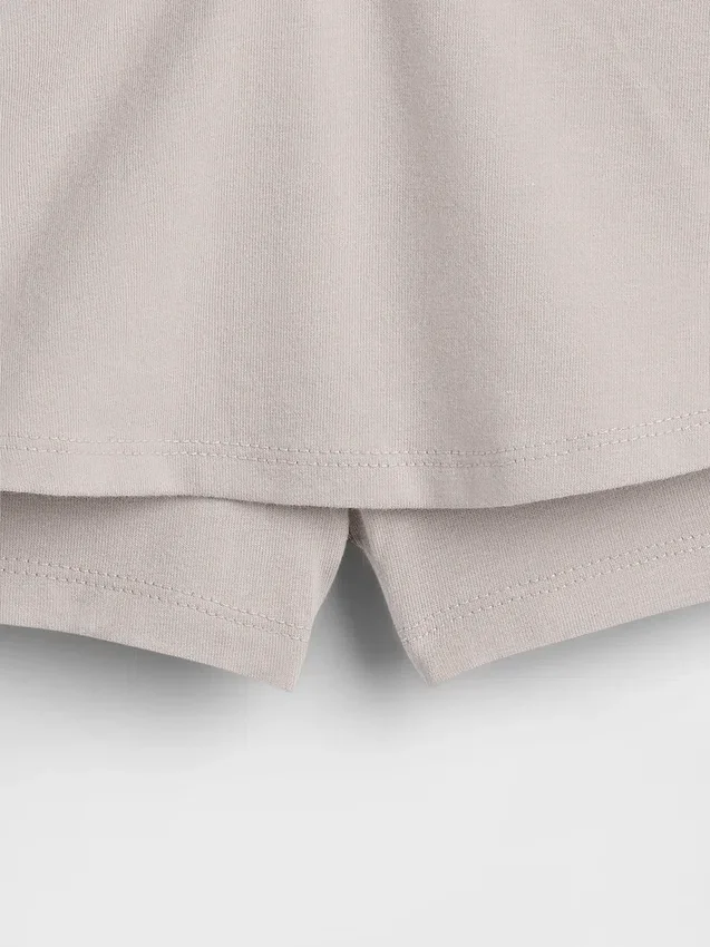 Dětská skort s přeloženým pasem