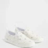 Dětské slip-on tenisky s květinovým vzorem