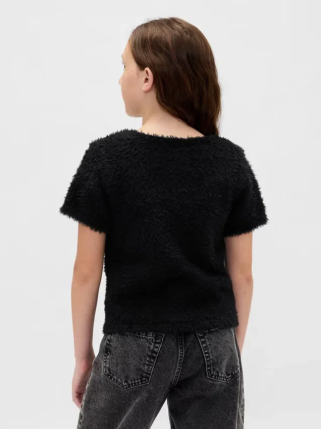 Dětský svetr s řasovým vzorem