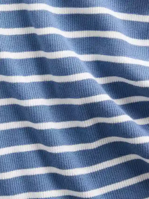 Dětské tílko s výstřihem do U z žebrovaného úpletu