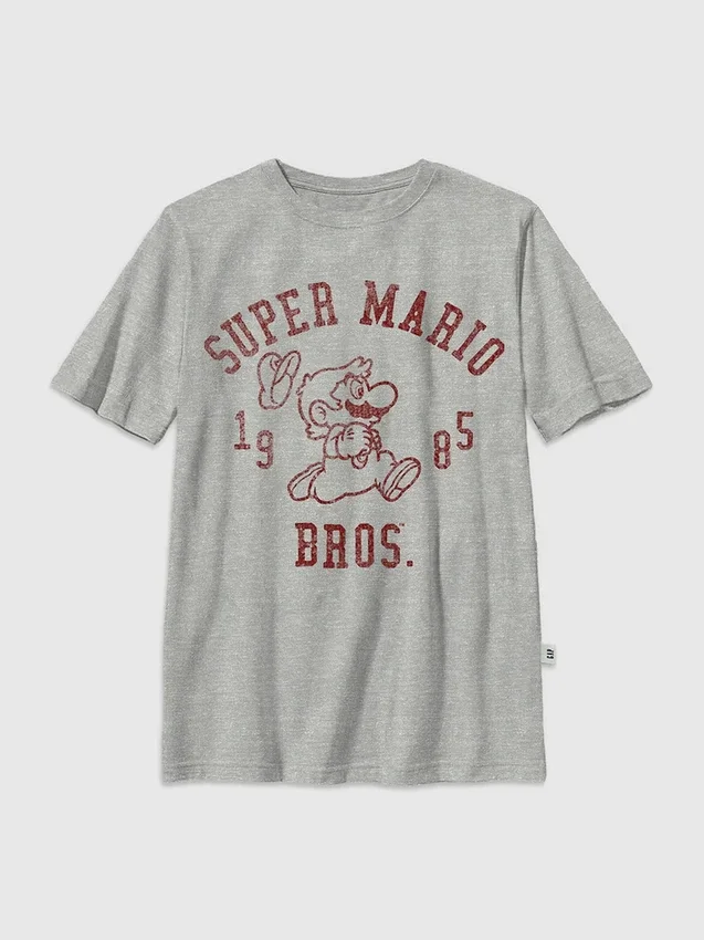 Dětská trička s potiskem Nintendo Mario Bros