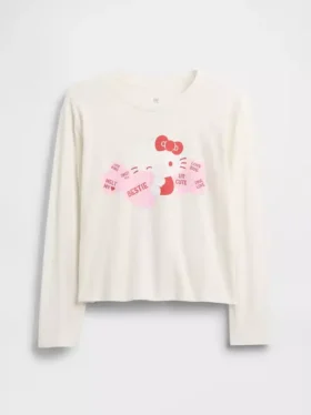 Dětské tričko Hello Kitty s potiskem v oversized střihu