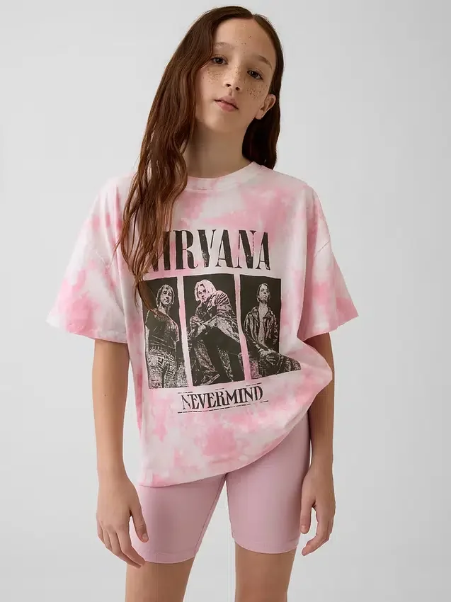 Dětské tričko Nirvana v oversized střihu