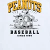 Dětské tričko Peanuts s krátkými rukávy a šortky s baseballovým potiskem