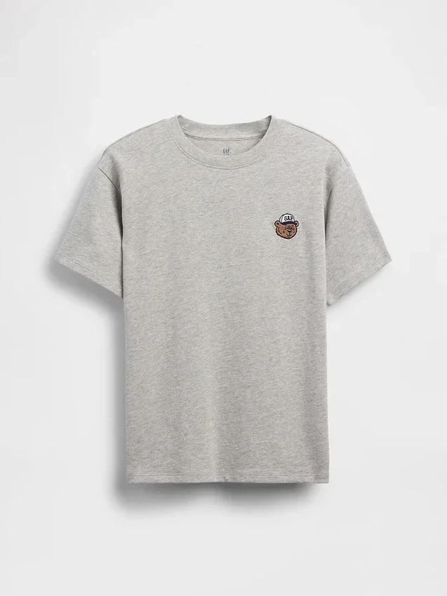 Dětské tričko s Gap Logo z těžké bavlny v volném střihu