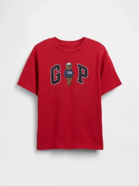 Dětské tričko s Gap Logo z těžké bavlny v volném střihu