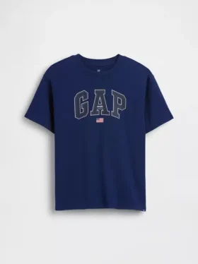 Dětské tričko s Gap Logo z těžké bavlny v volném střihu