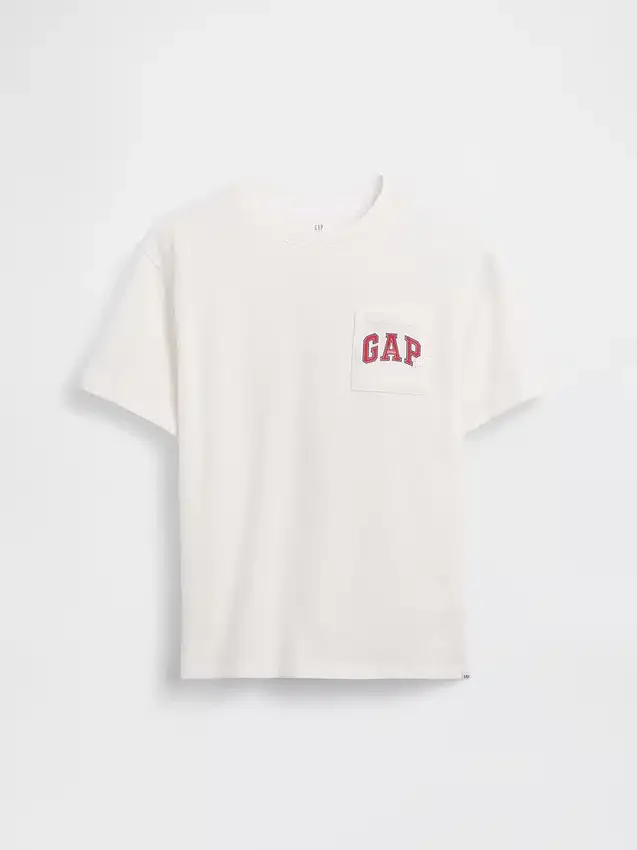 Dětské tričko s Gap Logo z těžké bavlny v volném střihu