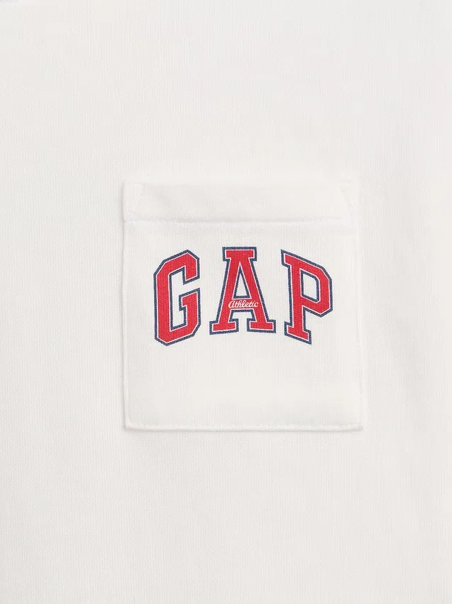 Dětské tričko s Gap Logo z těžké bavlny v volném střihu