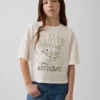 Dětské tričko s grafickým logem v oversized střihu