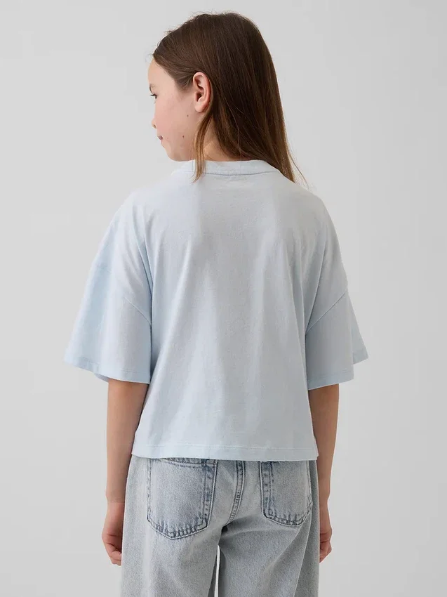 Dětské tričko s grafickým logem v oversized střihu