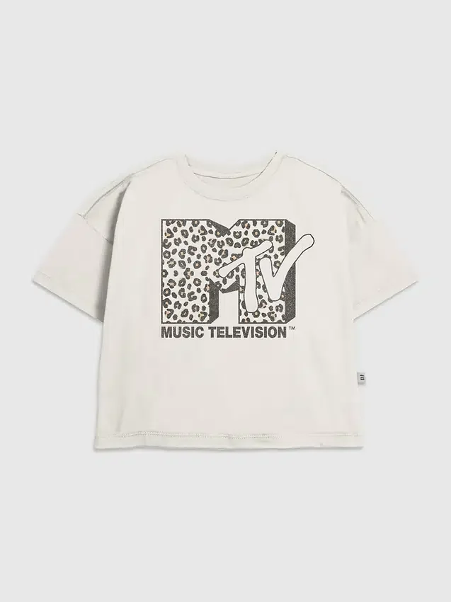 Dětské tričko s grafickým motivem MTV Leopard