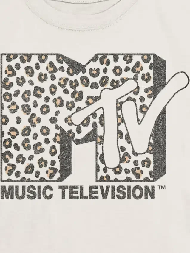 Dětské tričko s grafickým motivem MTV Leopard