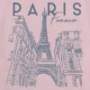 Dětské tričko s grafickým motivem Paris Line Art