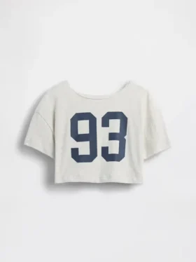 Dětské tričko s širokým výstřihem v oversized střihu