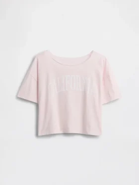 Dětské tričko s širokým výstřihem v oversized střihu