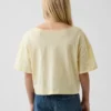 Dětské tričko s širokým výstřihem v oversized střihu