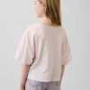 Dětské tričko s širokým výstřihem v oversized střihu