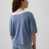 Dětské tričko s širokým výstřihem v oversized střihu