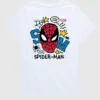 Dětské tričko s krátkým rukávem a potiskem Marvel Scribbled Spider-Man v šortkách
