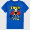 Dětské tričko s krátkým rukávem a potiskem Marvel Thor Doodle v šortkách