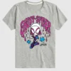 Dětské tričko s krátkými šortkami Marvel Scribble Ghost Spider