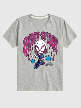 Dětské tričko s krátkými šortkami Marvel Scribble Ghost Spider