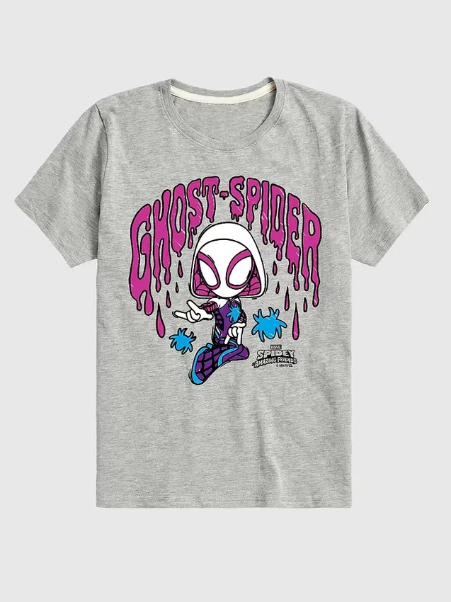 Dětské tričko s krátkými šortkami Marvel Scribble Ghost Spider
