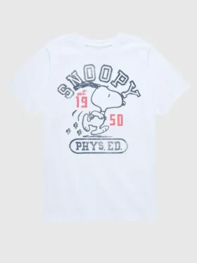 Dětské tričko s krátkými šortkami Peanuts Snoopy Phys Ed
