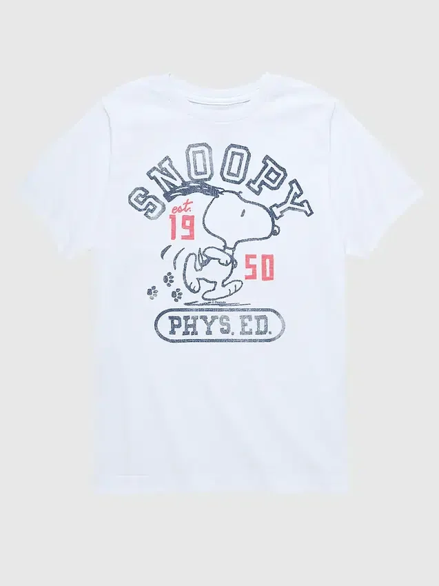 Dětské tričko s krátkými šortkami Peanuts Snoopy Phys Ed