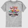 Dětské tričko s krátkými rukávy a potiskem „Super Kitties“