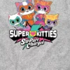 Dětské tričko s krátkými rukávy a potiskem „Super Kitties“